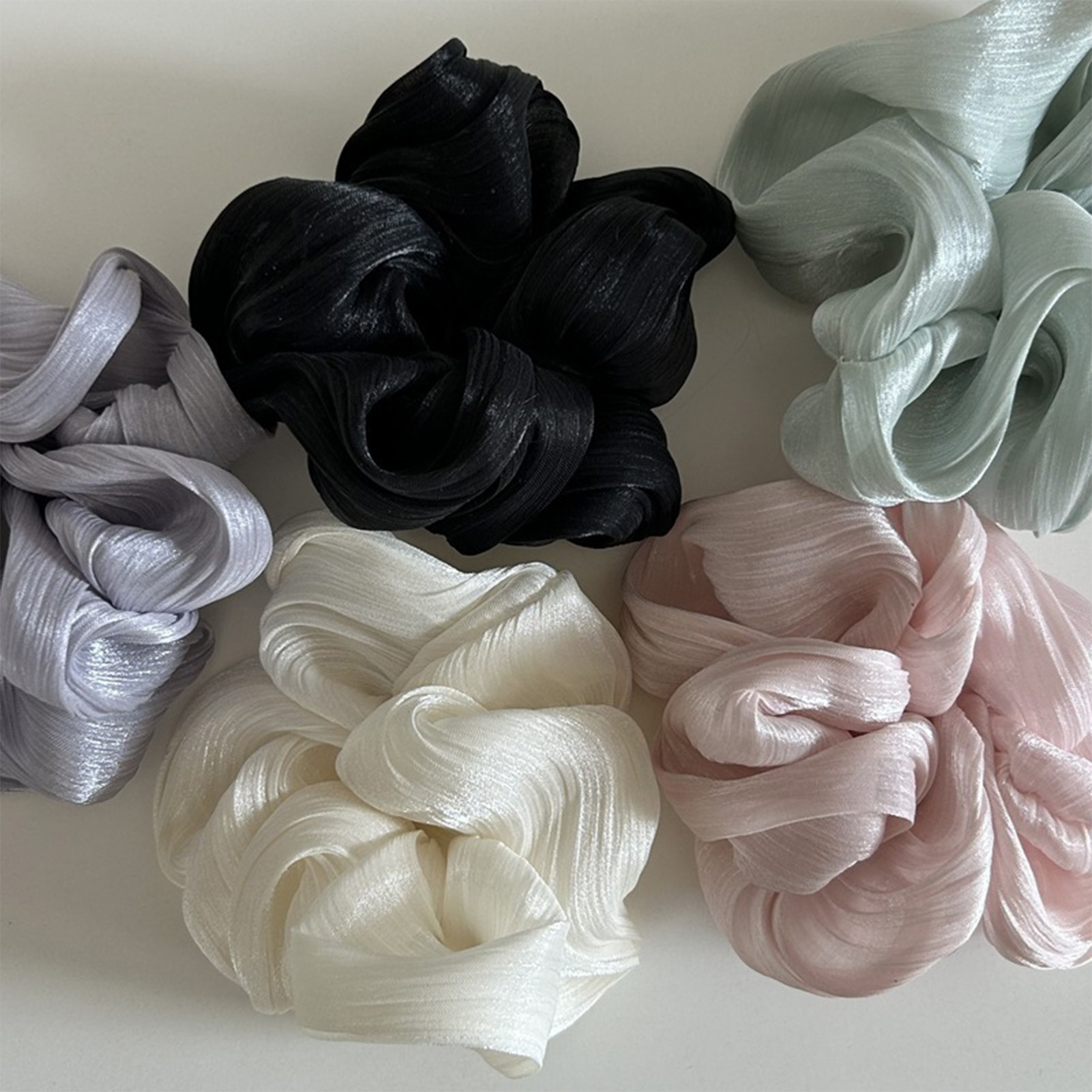 Korean Lifestyle Student - Korean-style Hair Tie Fashionable Pearlescent Large