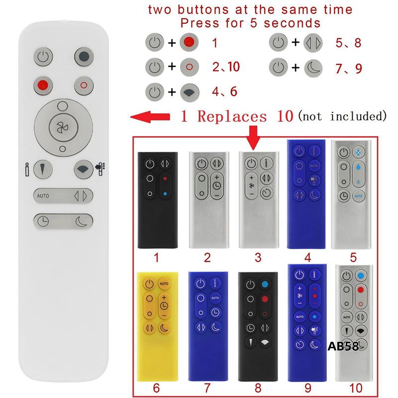 2X 10 In 1 Remote Control For  - огляд і ціна Dyson Fan Am07