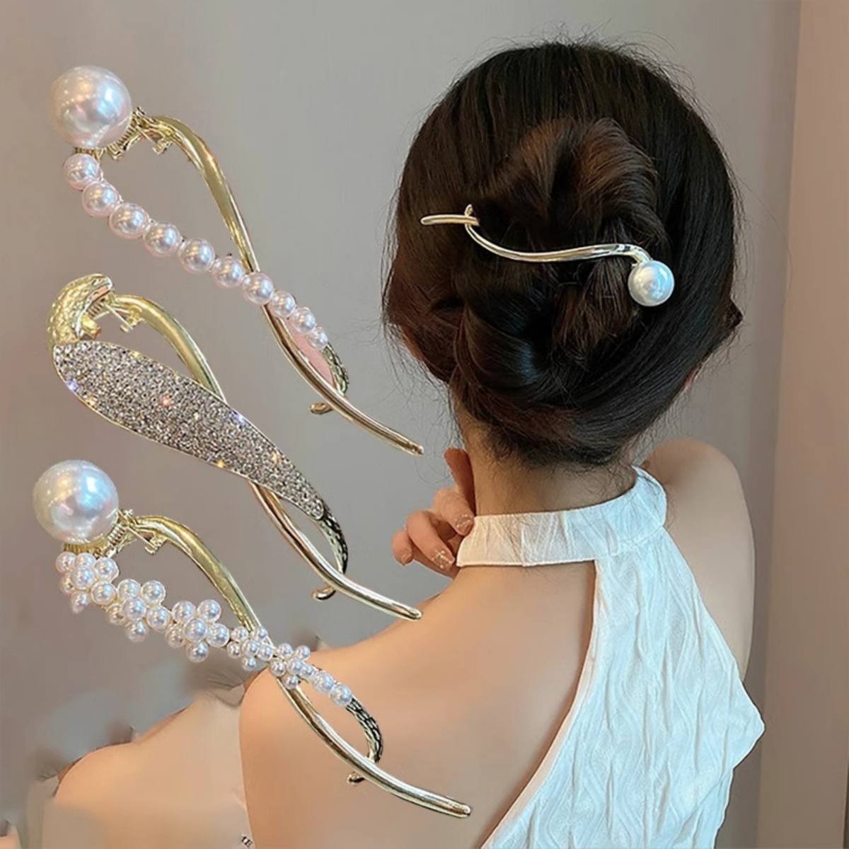 Elegant Glitter Pearl Hair Cli - огляд і ціна The Korean Lifestyle