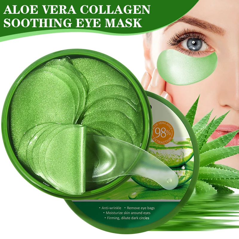 60pcs Aloe Vera Collagen Eye M - огляд і ціна Sheet Mask Collagen