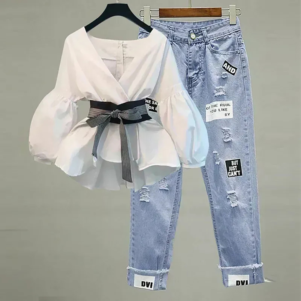 Women Elegant V-Neck Stripe La - огляд і ціна Korean Lifestyle