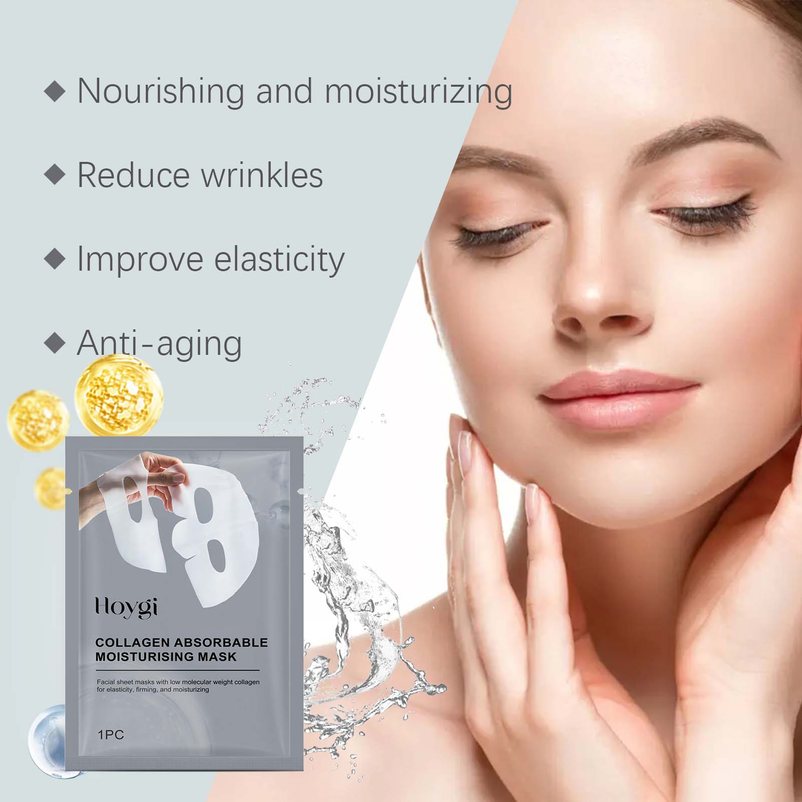 Collagen Patch Facial Mask Hyd - огляд і ціна Sheet Mask Collagen