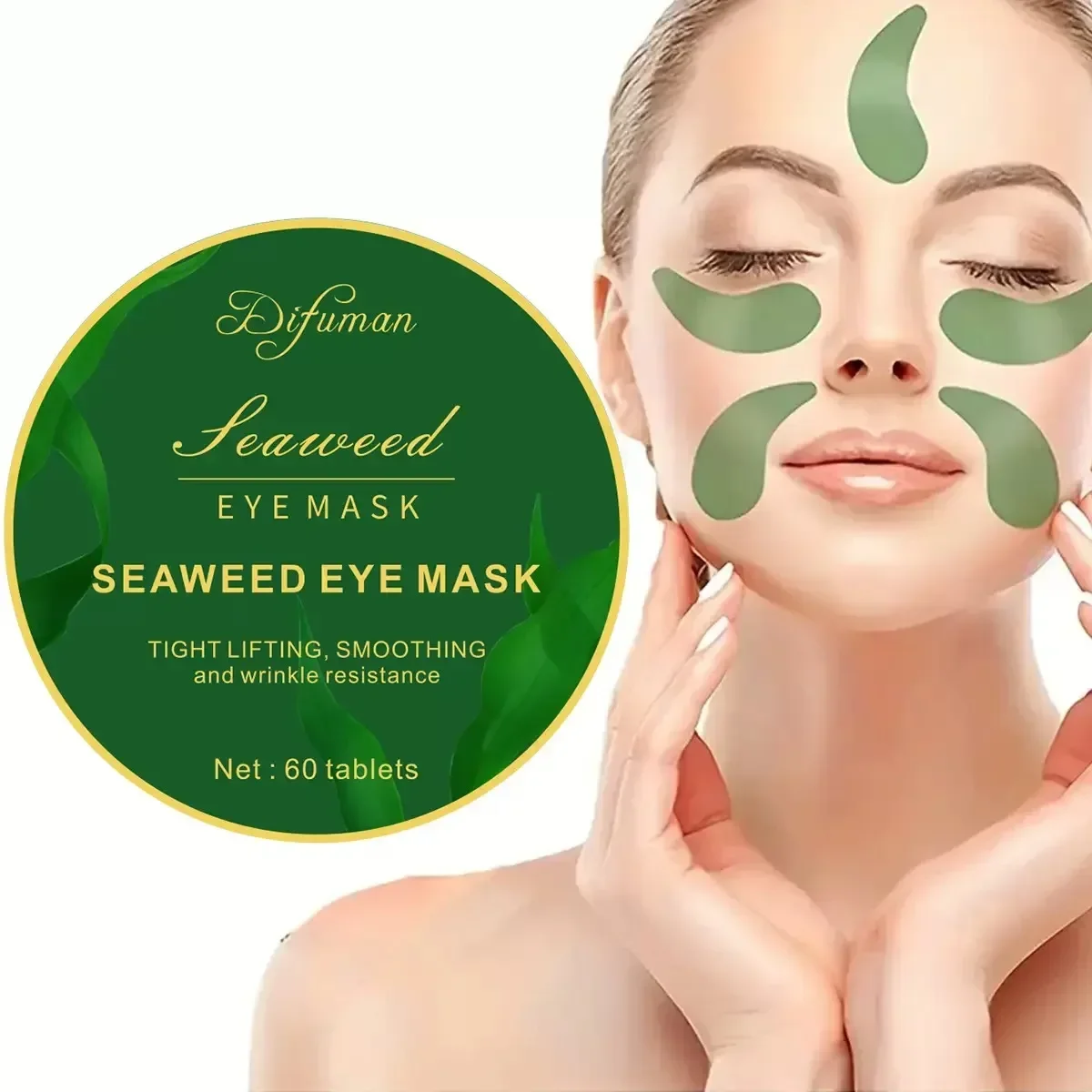 60pcs seaweed hyaluronic acid  - огляд і ціна Sheet Mask Collagen