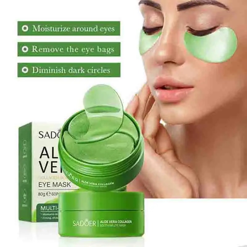 60pcs Aloe Vera Collagen Eye M - огляд і ціна Sheet Mask Collagen