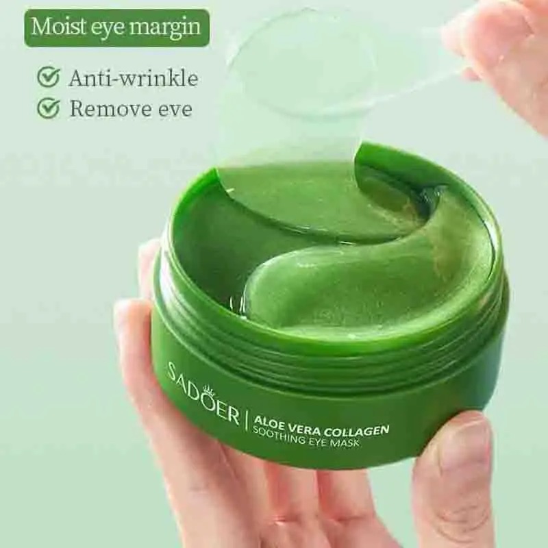 60pcs Aloe Vera Collagen Eye M - огляд і ціна Sheet Mask Collagen