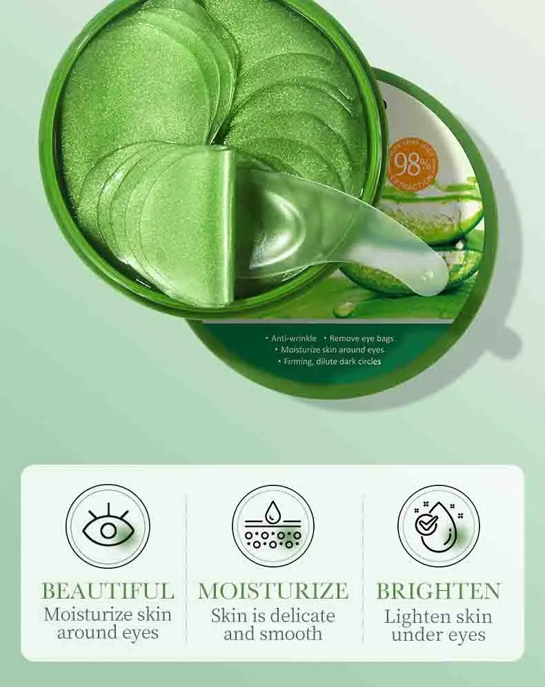 60pcs Aloe Vera Collagen Eye M - огляд і ціна Sheet Mask Collagen