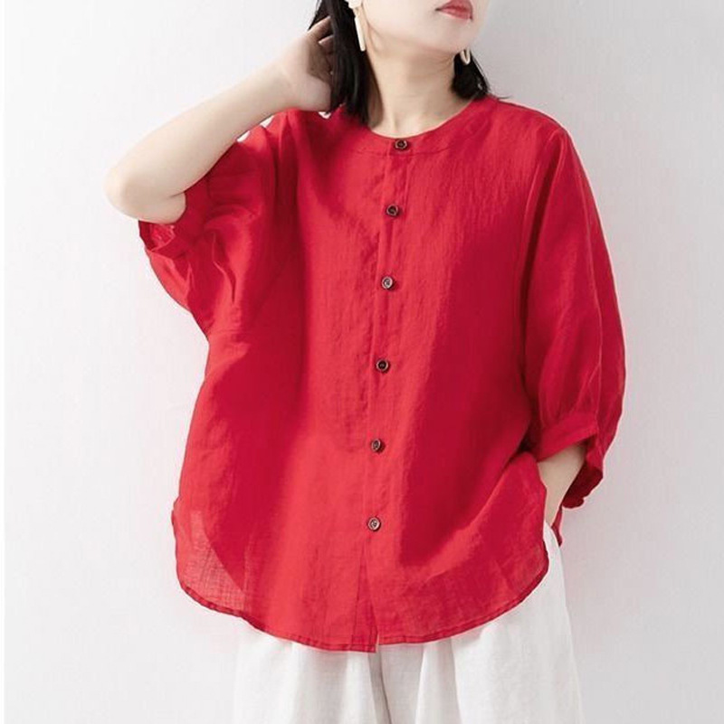 Cotton and linen shirt women's - огляд і ціна Korean Lifestyle
