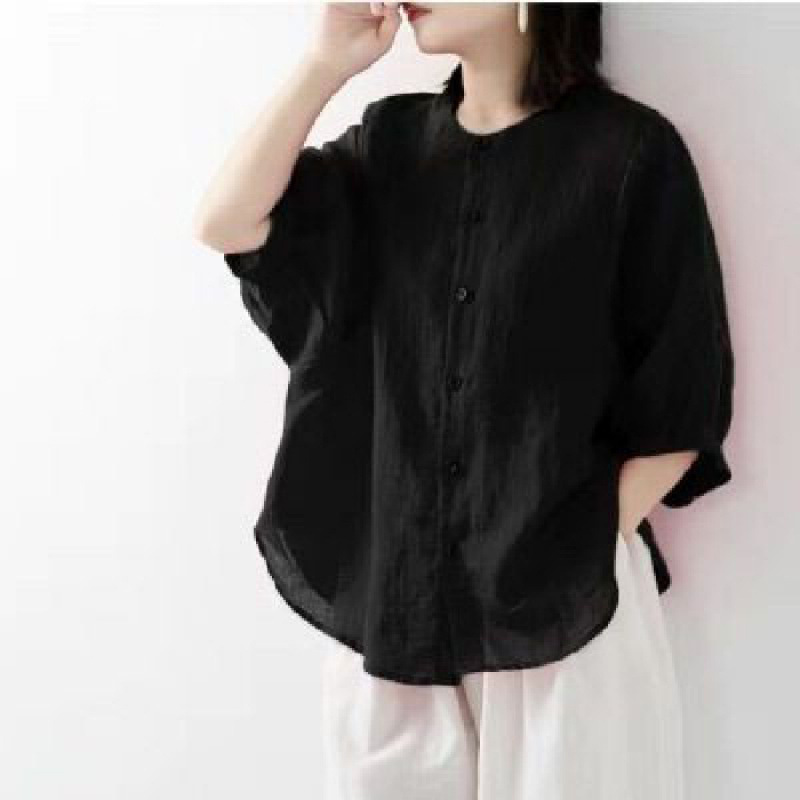 Cotton and linen shirt women's - огляд і ціна Korean Lifestyle