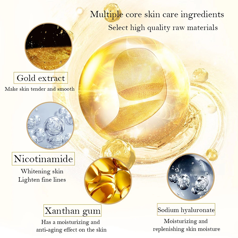 5/10/20/30 Pairs Crystal Gold  - огляд і ціна Sheet Mask Collagen