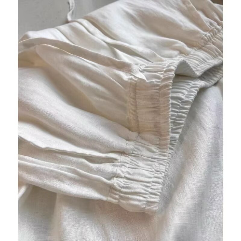 Korean White Cotton Linen Wide - огляд і ціна Korean Lifestyle