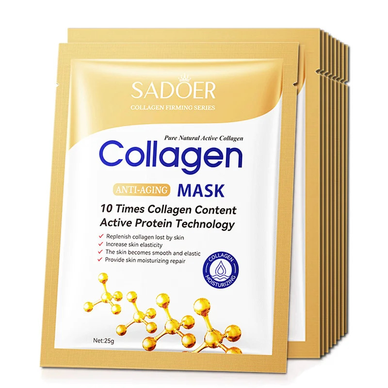10pcs Anti-aging Collagen Face - огляд і ціна Sheet Mask Collagen
