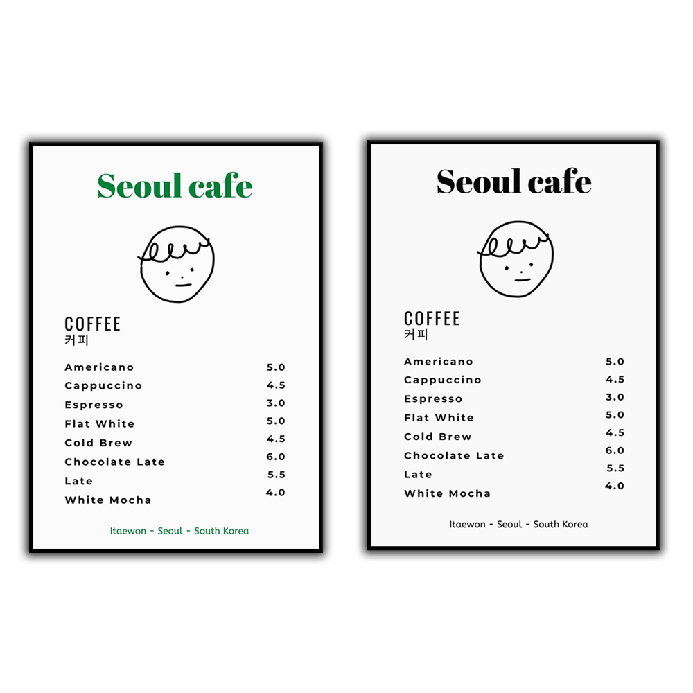 Seoul Cafe Print Wall Art Prin - огляд і ціна Korean Lifestyle Aesthetic