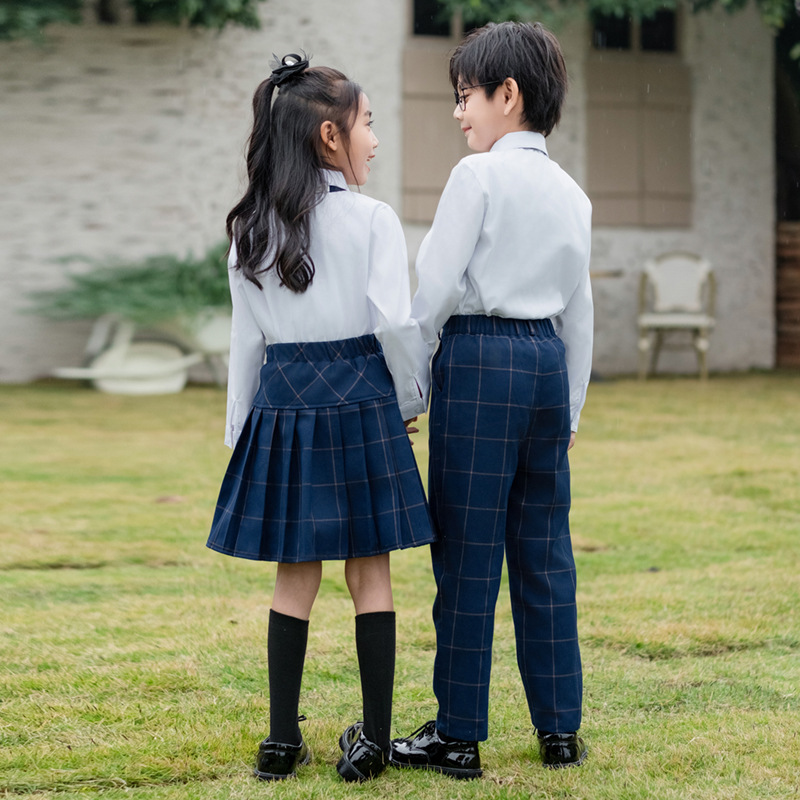 Kids British Plaid Vest Shirt  - огляд і ціна Korean Lifestyle