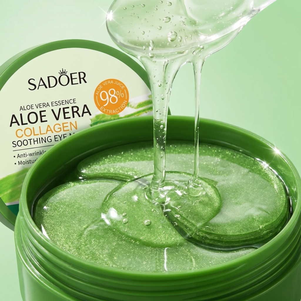 60pcs Aloe Vera Collagen Eye M - огляд і ціна Sheet Mask Collagen