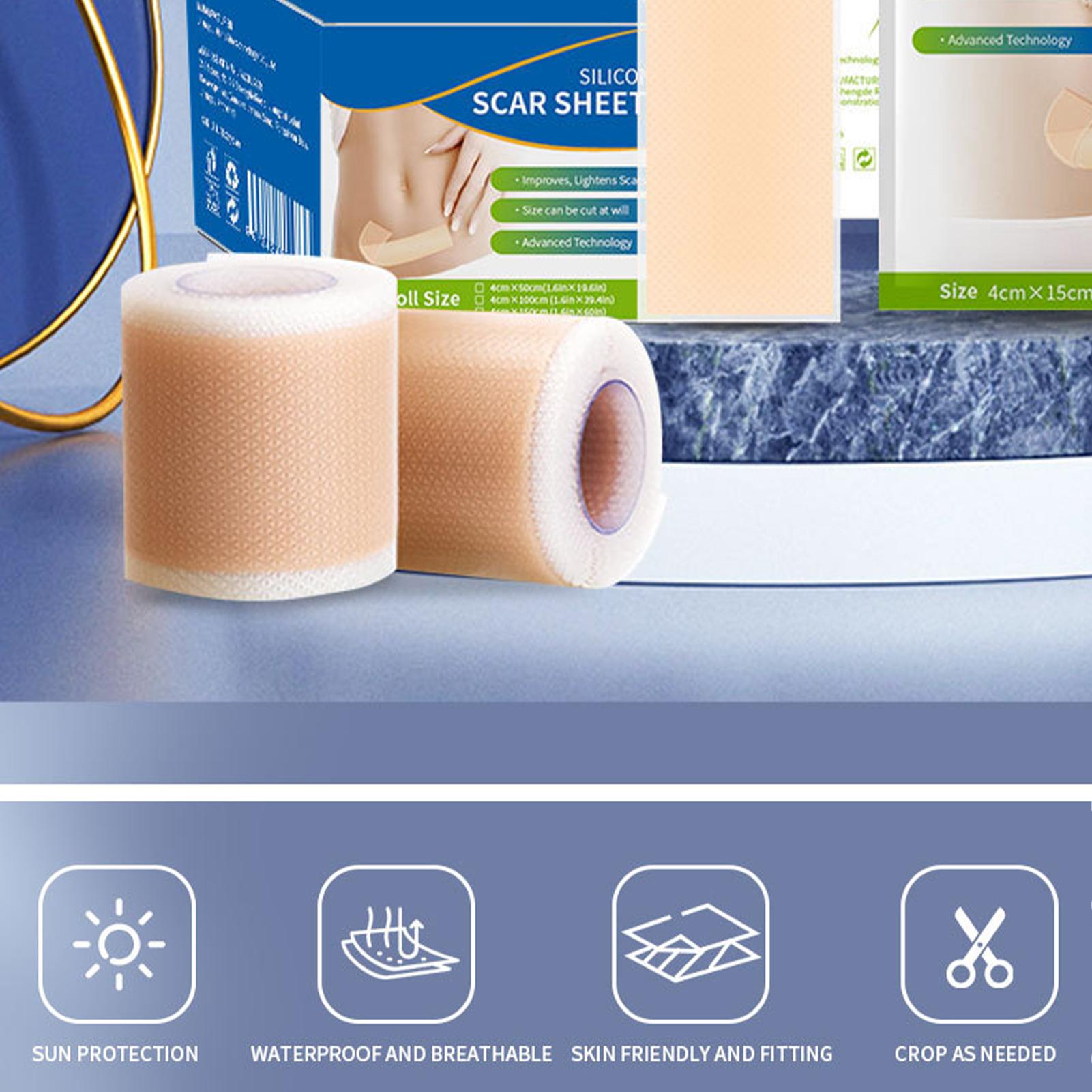 1 Roll Silicone Scar Sheets 4c - огляд і ціна Sheet Mask Collagen