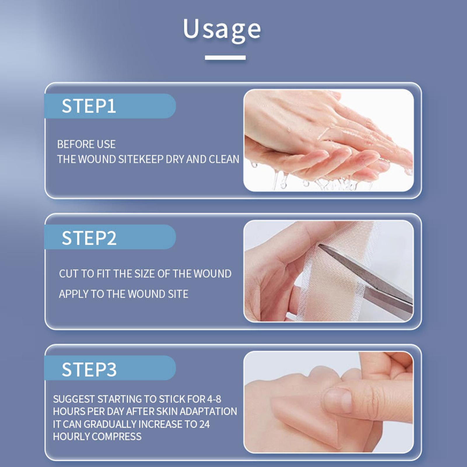 1 Roll Silicone Scar Sheets 4c - огляд і ціна Sheet Mask Collagen